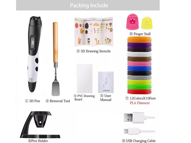3D Pen with Printing Filament Clearance - Clearance Carousel 12
