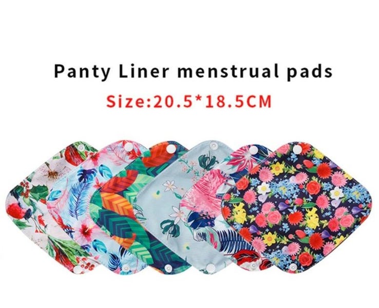 10 x Eco Pads Panty Liners with Charcoal & PUL Lining, Clip-On, Incontinence Carousel 5
