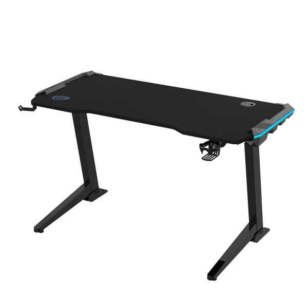 Loctek Stylish Angled Adjustable Gaming Desk Single-Motor Height Adjustable Carousel 1