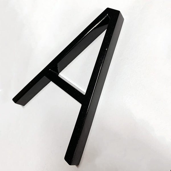 Black Floating House Numbers Doorplate Letters Metal Address Sign Plate Outdoor Carousel 9