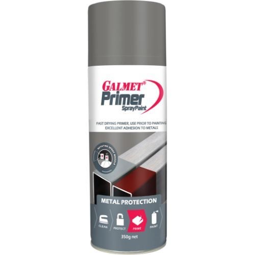 Galmet Spray Paint Primer Grey 350GM EACH Carousel 1