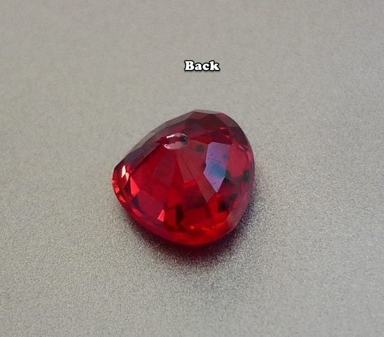 0.78CT EXCELLENT PEAR 100% NATURAL ORANGE RED RUBY Carousel 3