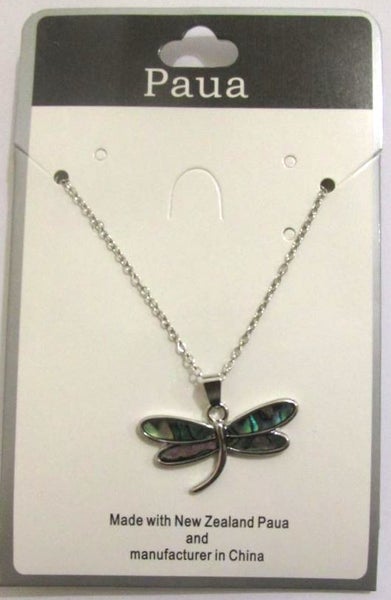 Dragonfly necklace with paua inlay Carousel 2