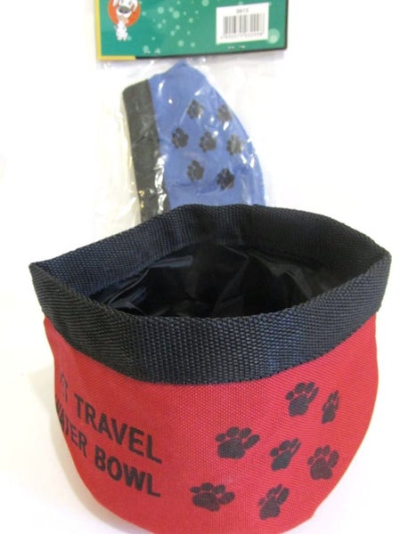 Portable water bowl for pets, red Carousel 1