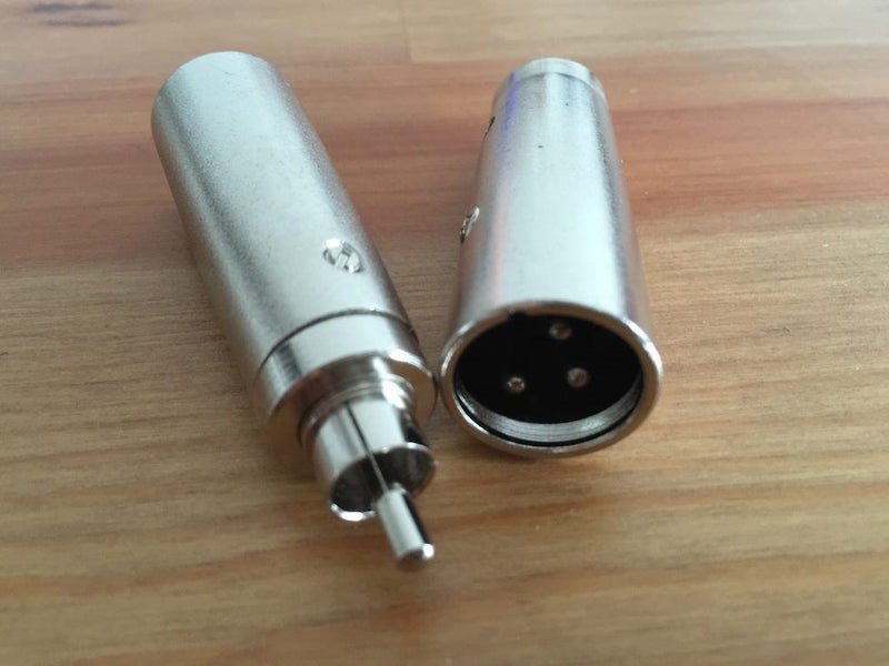 XLR male to RCA male adapter adaptor Carousel 1