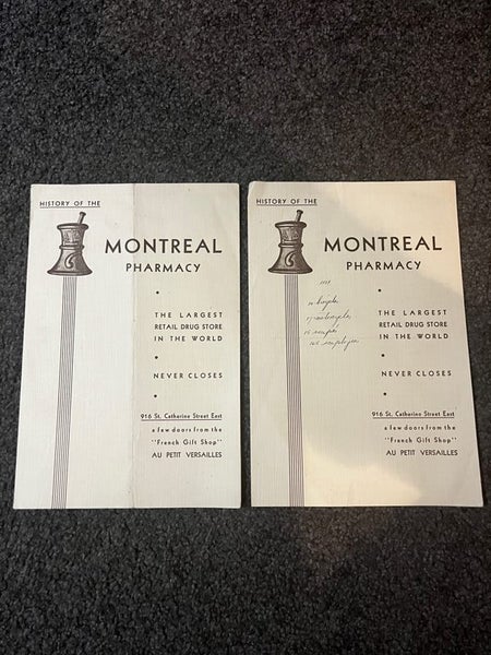 Montreal Pharmacy Brochures Carousel 1