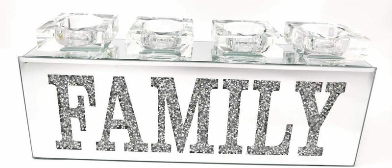 CRYSTALLIZED Family Clear Glass Tea Light Candle Holder stand Carousel 1