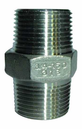 NIPPLE HEXAGON SS316 BSP 3/8" (Each) Carousel 1