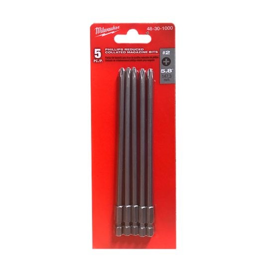 Milwaukee Collated Screw Gun Reduced Bits M18 (Packet) Carousel 1