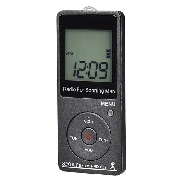 AM FM Portable Radio Outdoor Sports For Walk Step Count Pocket LCD Display Carousel 2