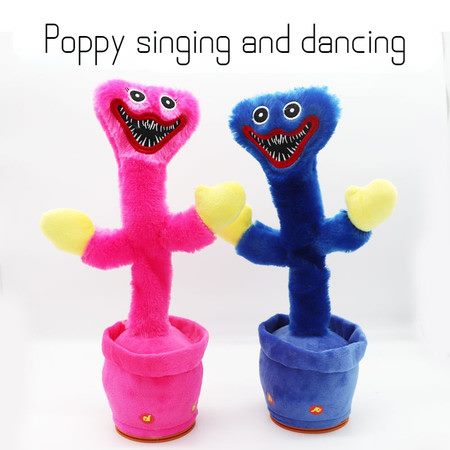 Singing and Dancing Huggy Wuggy Plush Toy Game Poppy Playtime with Music Sausage Carousel 1
