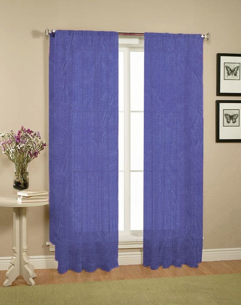 Pair of Crushed Sheer Curtains Carousel 1