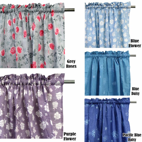 Pair of Polyester Cotton Rod Pocket Curtains Carousel 3