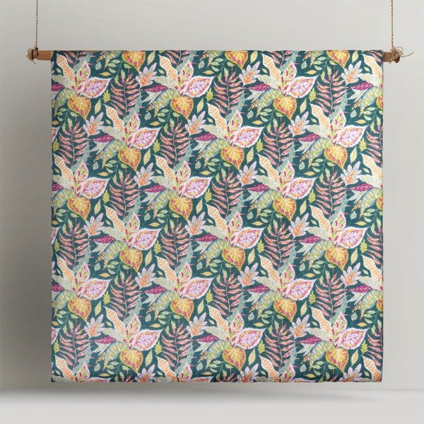 Carmila Printed Linen Cotton Quilt Cover Set Carousel 2