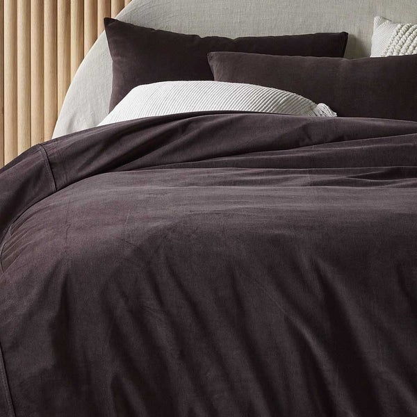 Cotton Velvet Quilt Cover Set Chocolate Carousel 2