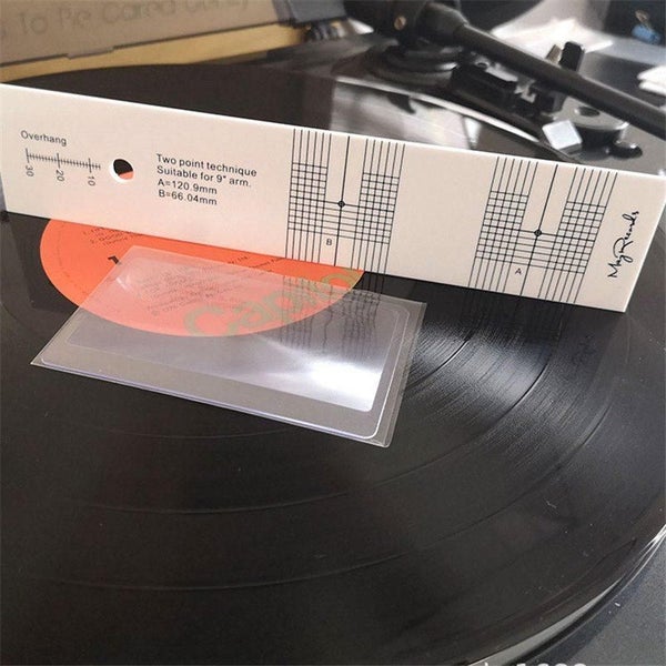 Ffset Angle Stylus Alignment Tool Turntable Phono Cartridge Protractor Tool Carousel 5