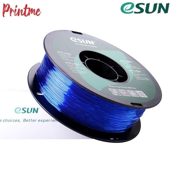 eSUN TPU-95A Transparent Blue 1.75mm 3D PRINTER FILAMENT 1kg/2.2lbs Carousel 1
