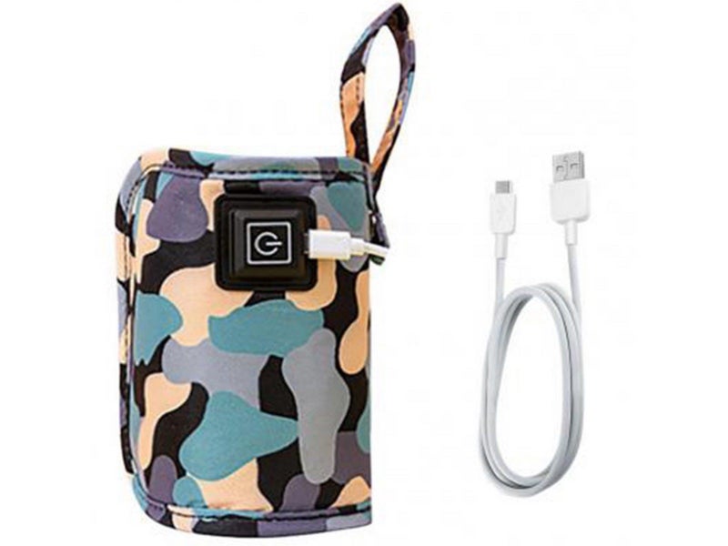 Travel USB Bottle Warmer Milk Heat Keeper Bag Feeding Bottle Storage Bag Black Carousel 2
