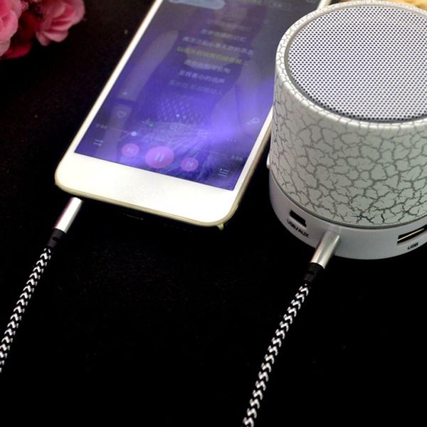 2PCS Aux Cable 3.5MM Aux Car Audio Cord Male To Male Wire Line Car Headphone MP3 Carousel 7