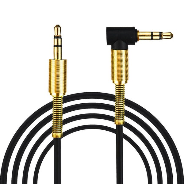 3.5mm Jack Audio Cable Male To Male 90 Degree Right Angle Aux Cable Carousel 2