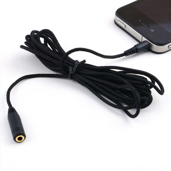 3.5Mm Audio Cable Unisex Cloth Lanyards Headphone Stereo Audio Extension Cable Carousel 1