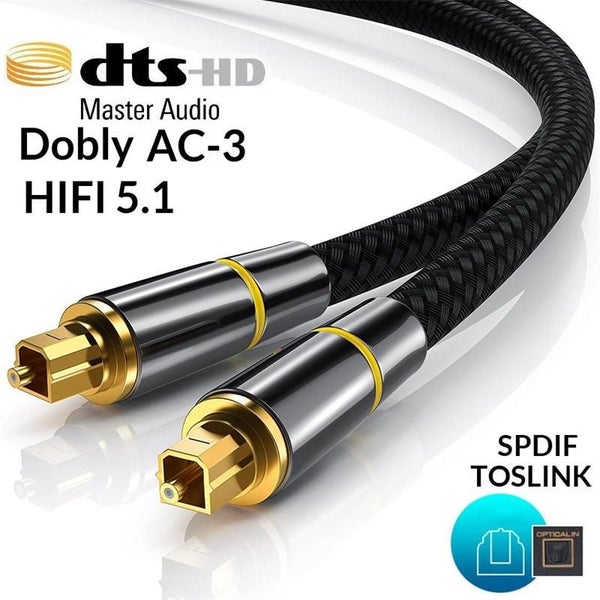 20M Digital SPDIF Fiber Toslink Optical Audio Cable Speaker Wire Amplifier Carousel 1