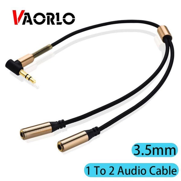 3.5mm 1 To 2 Dual Y Audio Headset Jack Splitter Share Cable Adapter Connector Carousel 2