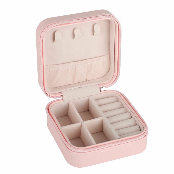 Jewelry Storage Box Portable For Ring Earrings Necklace Mother's day Gift Carousel 7