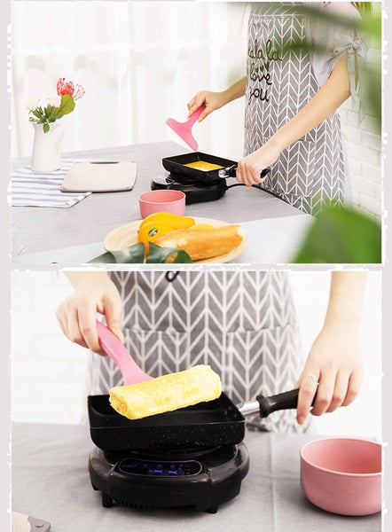 Black Japanese Tamagoyaki Rectangle Frying Pan Carousel 1