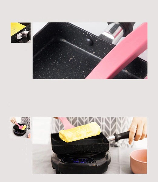 Black Japanese Tamagoyaki Rectangle Frying Pan Carousel 2