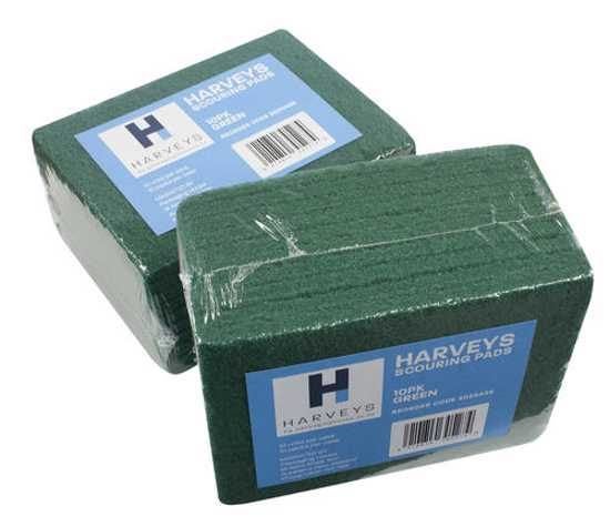 Harveys Green Scour Pad-10-Pack of Carousel 1