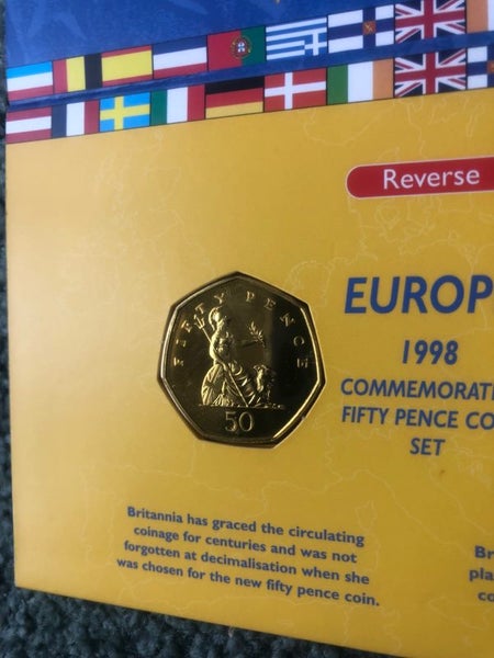 1998 50p Coins Europe EEC commemorative UNC Carousel 1