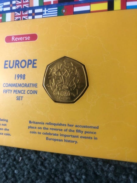 1998 50p Coins Europe EEC commemorative UNC Carousel 2
