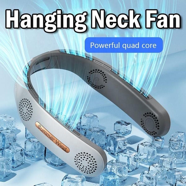 Neck Fan Electric Wireless FAN Ventilador Cooling USB Bladeless Mute Fans Carousel 2