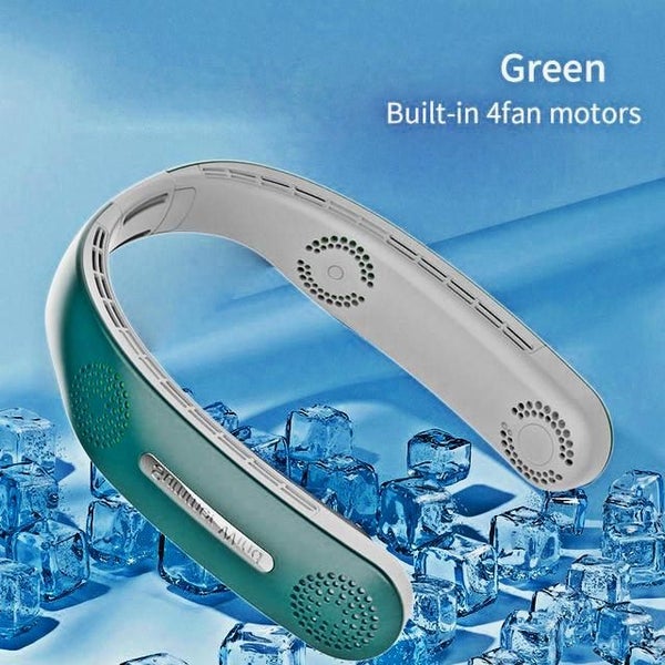 Neck Fan Electric Wireless FAN Ventilador Cooling USB Bladeless Mute Fans Carousel 9