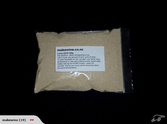 Champagne/General Purpose Yeast 100g +nutrient for 100L Carousel 1