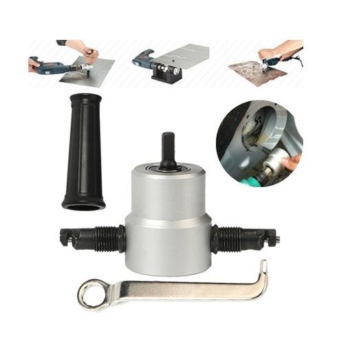 Sheet Metal Nibbler Cutting Tool / Drill Attachment Tool Carousel 1