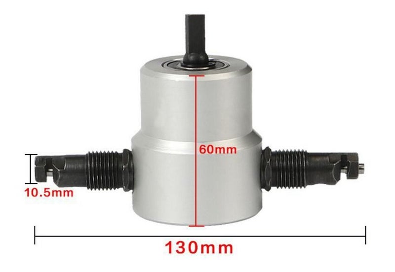 Sheet Metal Nibbler Cutting Tool / Drill Attachment Tool Carousel 7