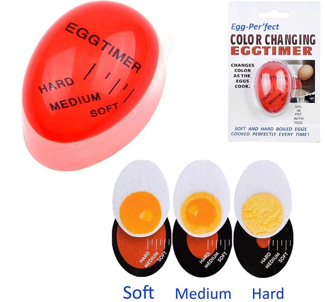 Egg Timer Colour Changing Indicator Heat Sensitive Soft Medium Hard Boiled Eggs Carousel 1