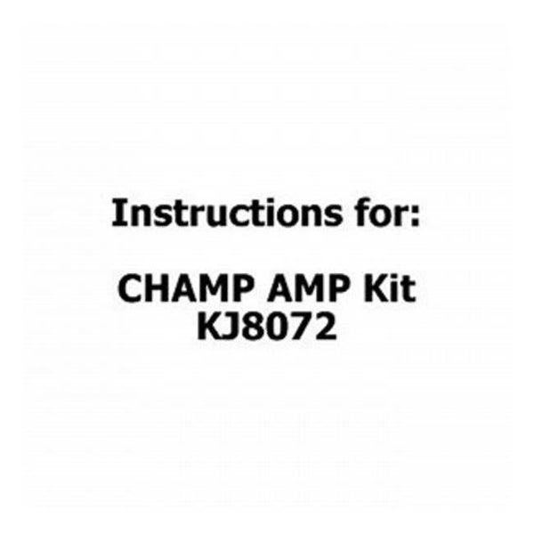 Instructions For Champ Amp Kit Kj8072 Carousel 1