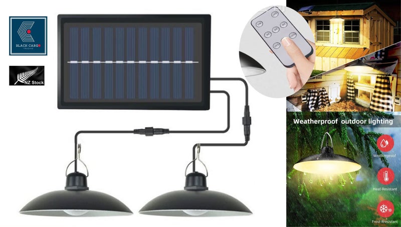 Chicken Coop Hen House Solar Lights 2 Heads Lights *Local STOCK NOW* Carousel 1