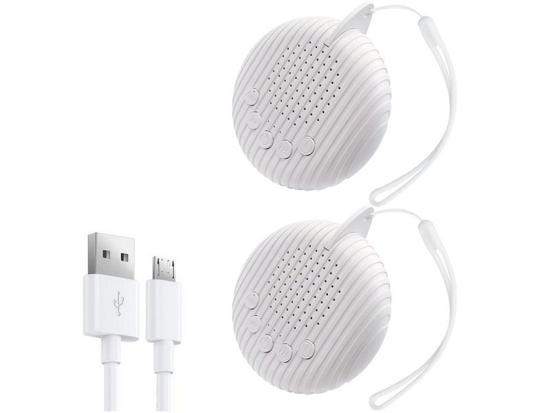 2Pcs White Noise Sound Machine with 10 Natural Soothing Sound Tracks Carousel 1
