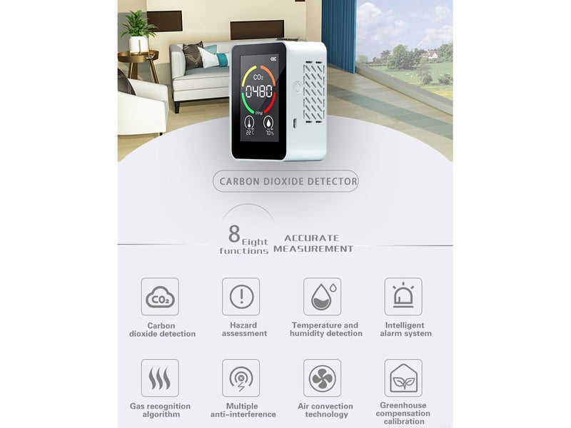 CO2 Detector Air Quality Monitor NZ Clearance Carousel 2