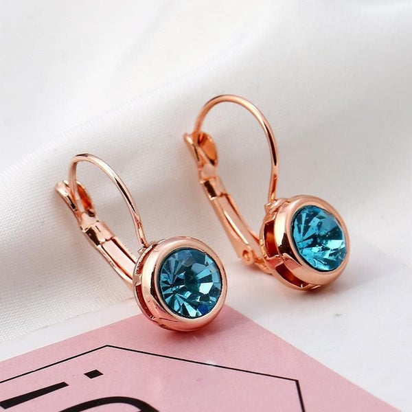 Fashion Rhinestone Earrings Women Ear Studs Jewelry Gift Carousel 1