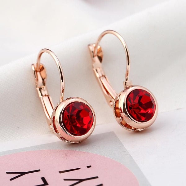 Fashion Rhinestone Earrings Women Ear Studs Jewelry Gift Carousel 2