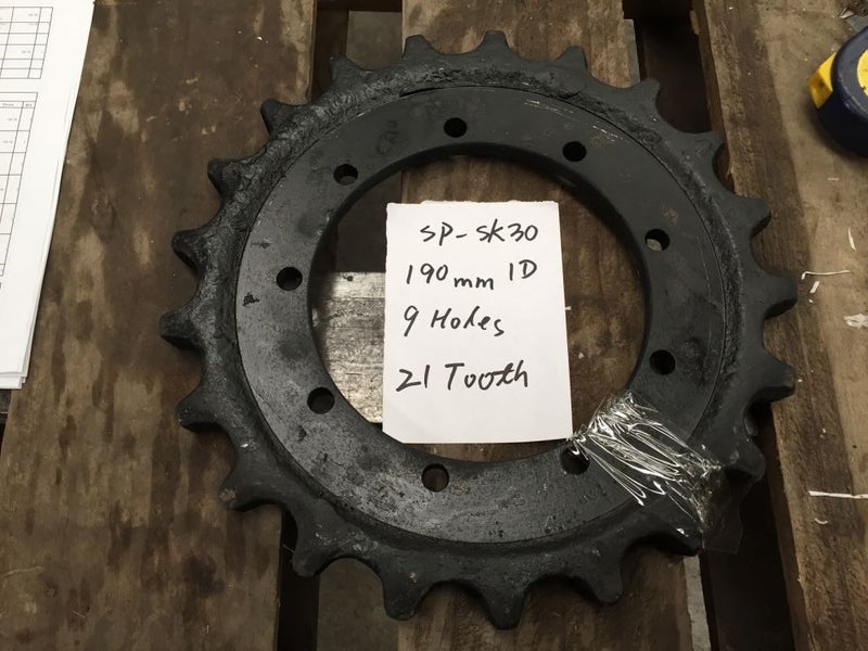 Sprocket for Kobelco SK30/SK35 9 hole / 21 tooth/190mm ID Carousel 1