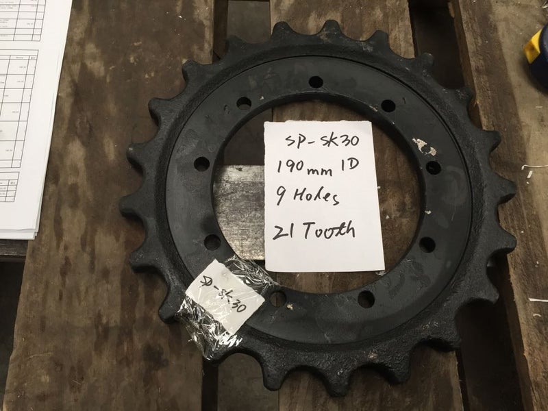 Sprocket for Kobelco SK30/SK35 9 hole / 21 tooth/190mm ID Carousel 2