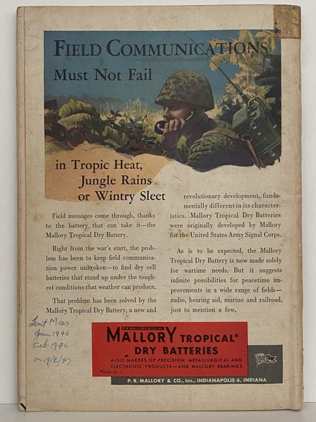 VINTAGE MAGAZINE: Popular Science, Vol 146, No. 3 - March 1945 Carousel 2