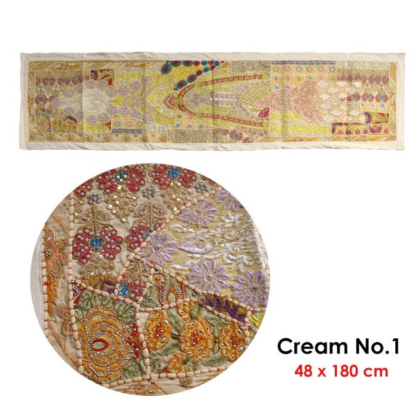 Unique Hand Crafted Embroidered Sequined Wall Hanging Carousel 1