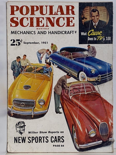 VINTAGE MAGAZINE: Popular Science - Vol. 159, No. 3 - September 1951 Carousel 1